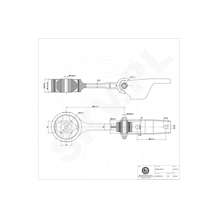 Support Moteur Arrière Pour VW Seat Ibiza III IV Skoda 6Q0199851AS 6Q0199851T