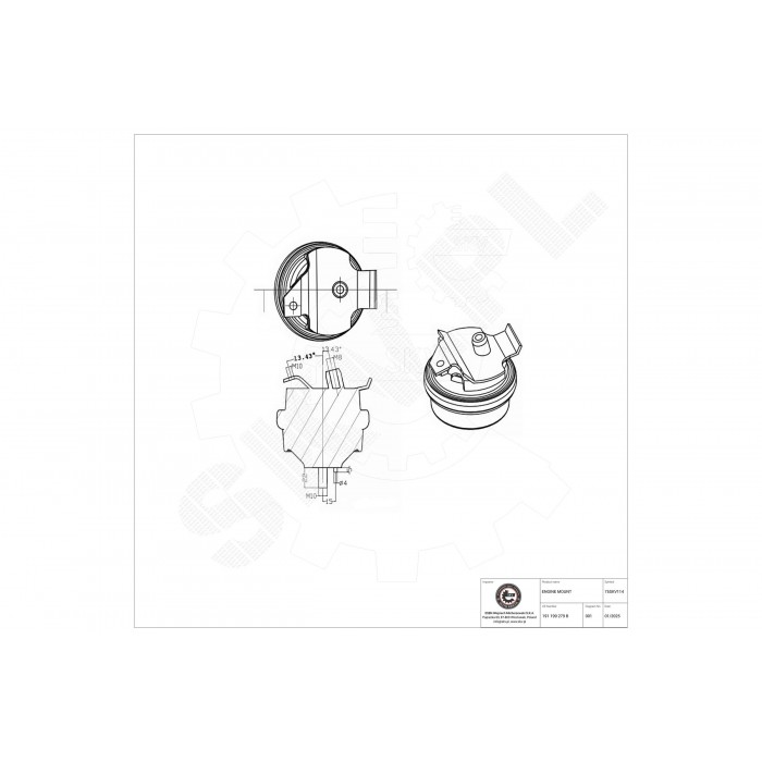 Support Moteur Avant Pour VW Golf II Jetta Passat Seat Toledo I