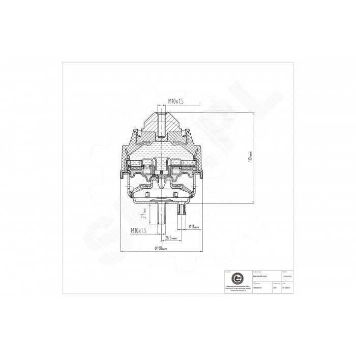 Support Moteur Avant Pour Volvo S60 I V70 II XC70 XC90 30680751 8624754 9209828