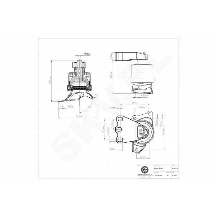 Support Moteur Droit Pour VW California T5 Camper Multivan V 7H0199256