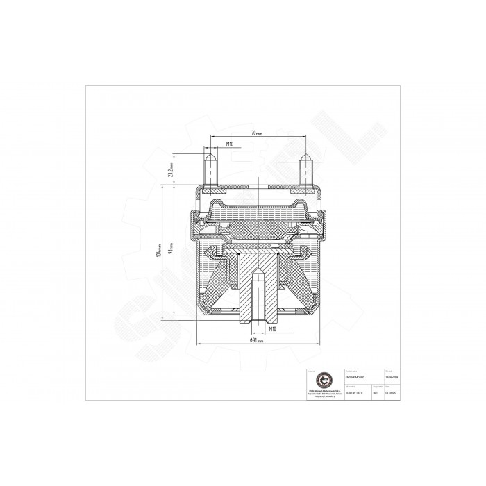 Support Moteur Droit Pour VW Transporter IV 7D0199132E
