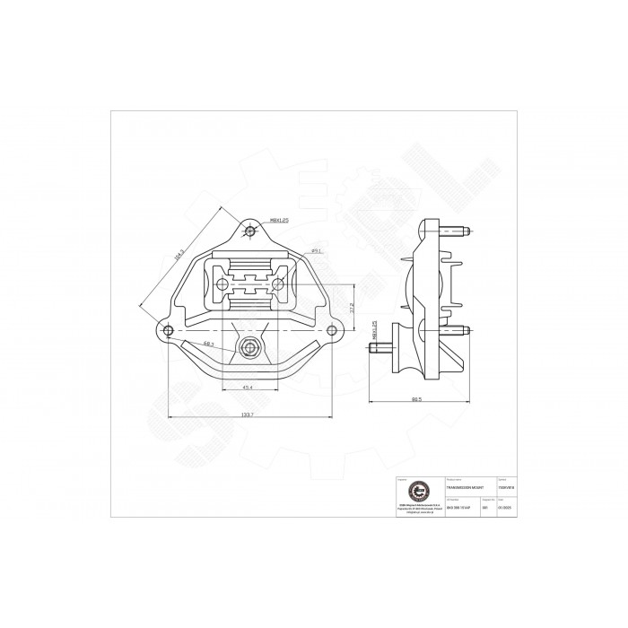 Support de Boite de Vitesses Pour Audi A4 A5 Q5 8K0399151AP 8K0399151BC