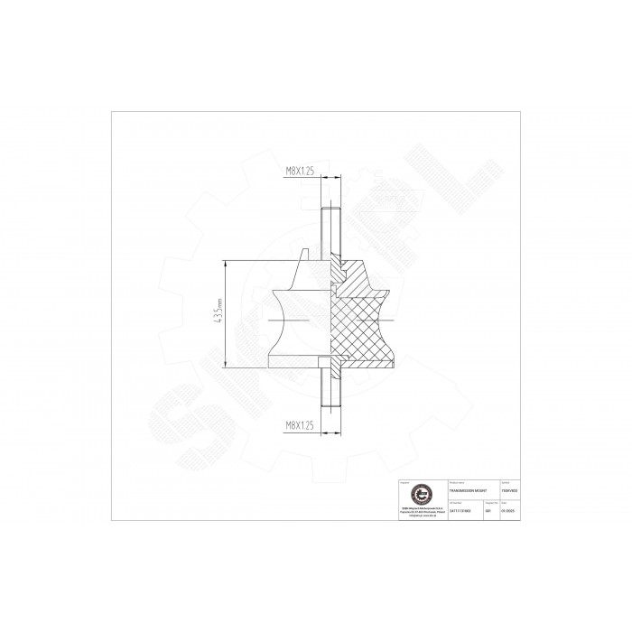 Support de Boite de Vitesses Pour BMW Série 5 E34 7 E32 8 E31 24711130188