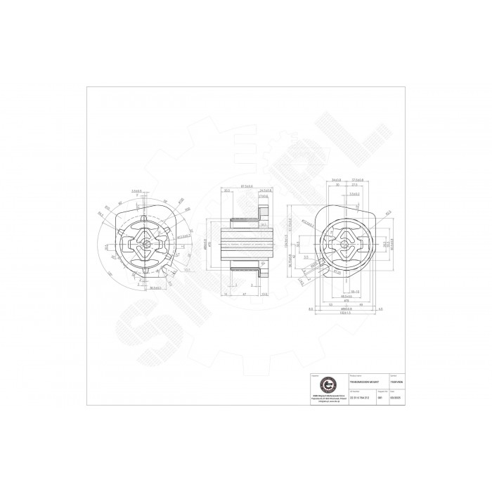 Support de Boite de Vitesses Pour BMW X5 E53 22316764212 22316771743