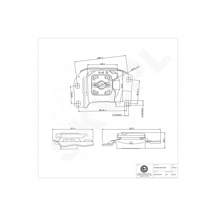 Support de Boite de Vitesses Pour Ford C-Max Focus II III Grand Kuga I 1454285