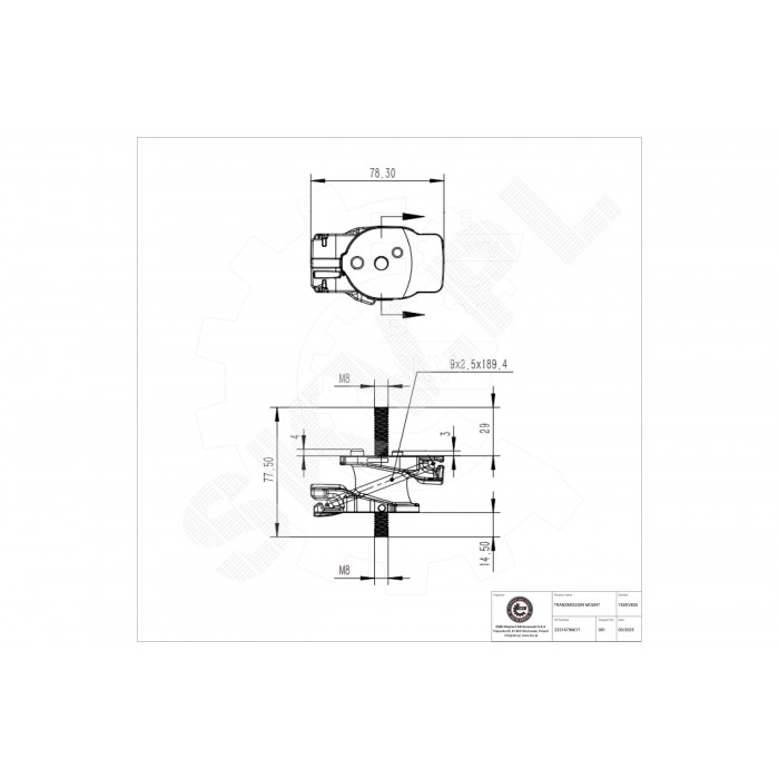 Support de Boite de Vitesses Pour BMW Série 1 F20 F21 2 F22, F87 22316796617