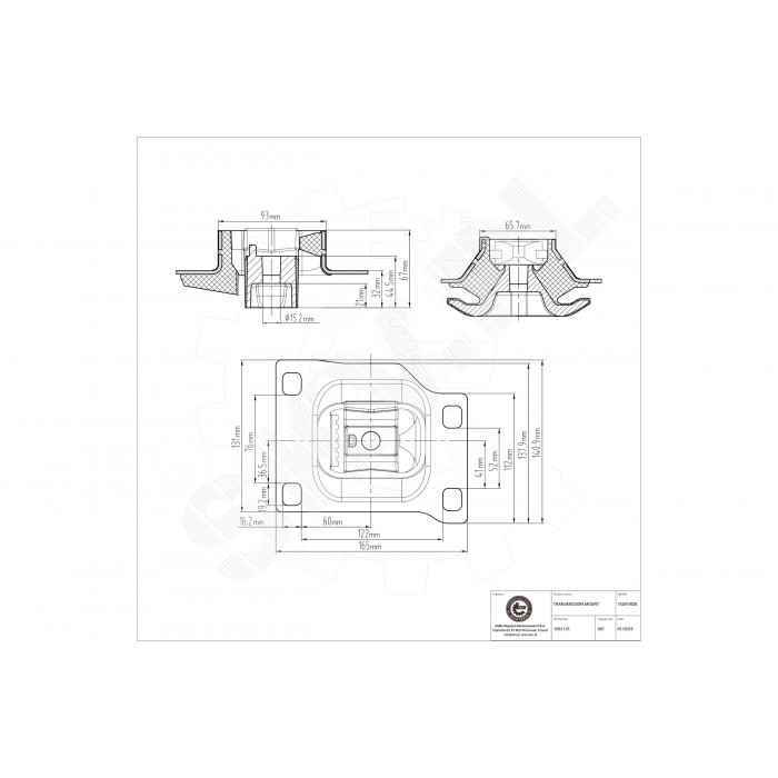 Support de Boite de Vitesses Pour Ford Focus Turnier Tourneo Transit 1133019