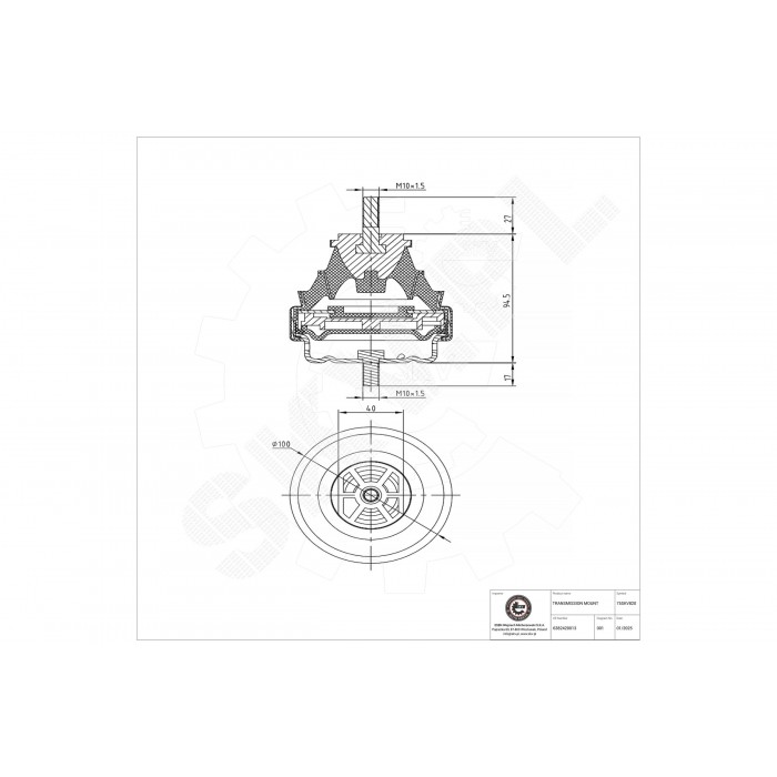 Support de Boite de Vitesses Pour Mercedes-Benz Classe V Vito 6382420013