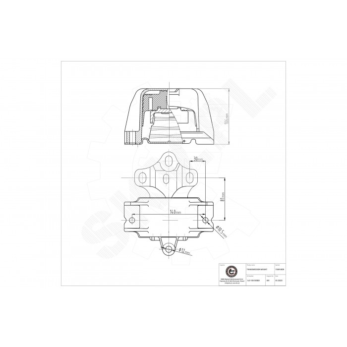 Support de Boite de Vitesses Pour VW Bora Golf IV 1J0199555BD