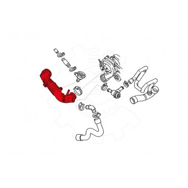 Tuyau d'Admission d'Air Pour VW Audi A4 A6 Skoda 058133356L 58133356L 058133356A