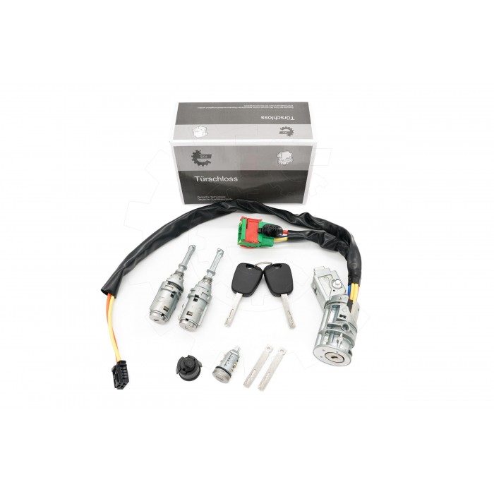 Kit Serrure d'Allumage + 2 Barillets de Porte Pour Citroën C2 C3 4162AG