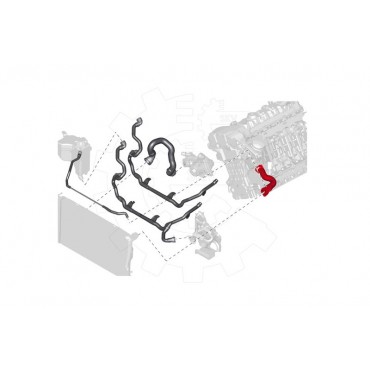 Tuyau de Refroidissement Pour BMW Série 1 E82 E88 3 E90 E91 E92 E93 17127540127