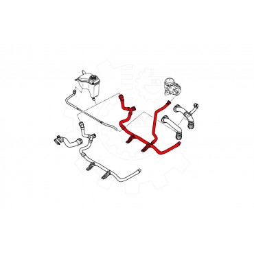 Tuyau de Refroidissement Pour BMW Série 1 E88 3 E90 E91 E93 X1 E84 17127523152