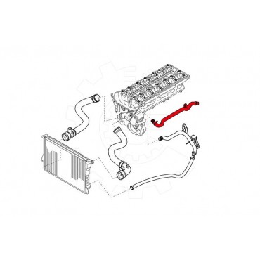 Tuyau de Refroidissement Pour BMW Série 3 E46 5 E39 7 E38 X3 E83 11531705210