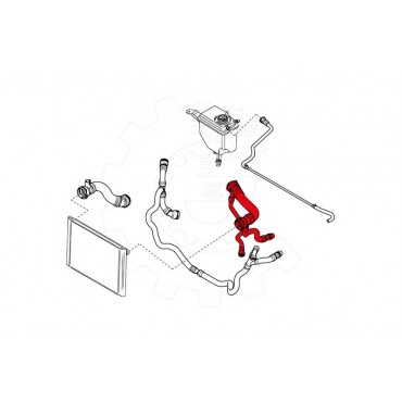 Tuyau de Refroidissement Pour BMW Série 5 E60 E61 6 E63 E64 X5 E70 17127521776