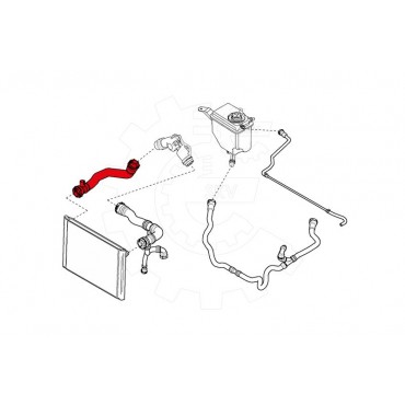 Tuyau de Refroidissement Pour BMW Série 5 E60 E61 7 E65 E66 E67 17127519257