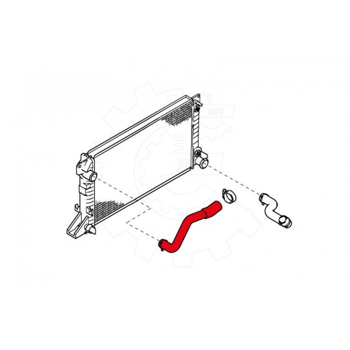 Tuyau de Refroidissement Pour Ford Transit 7166600 7248985 7248988 7405463