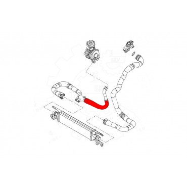 Tuyau de Refroidissement Pour Opel Corsa D 55559258 5860547