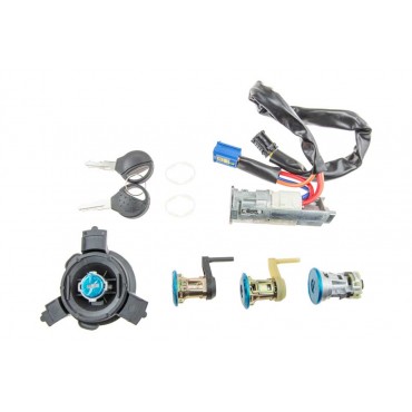 Jeu de Serrures de Portes + Allumage + Réservoir Pour Peugeot 206