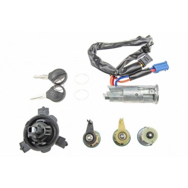 Jeu de Serrures de Portes + Allumage + Réservoir Pour Peugeot 206