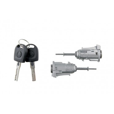 2 Barillet Serrure de Porte Avant Pour VW Lupo Passat 3B0837167 3B0837168