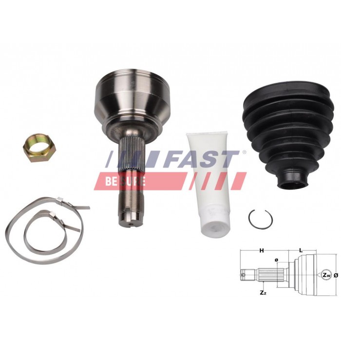 Tête de Cardan Arbre de Transmission Côté Roue Pour Peugeot Opel Fiat 3272PE