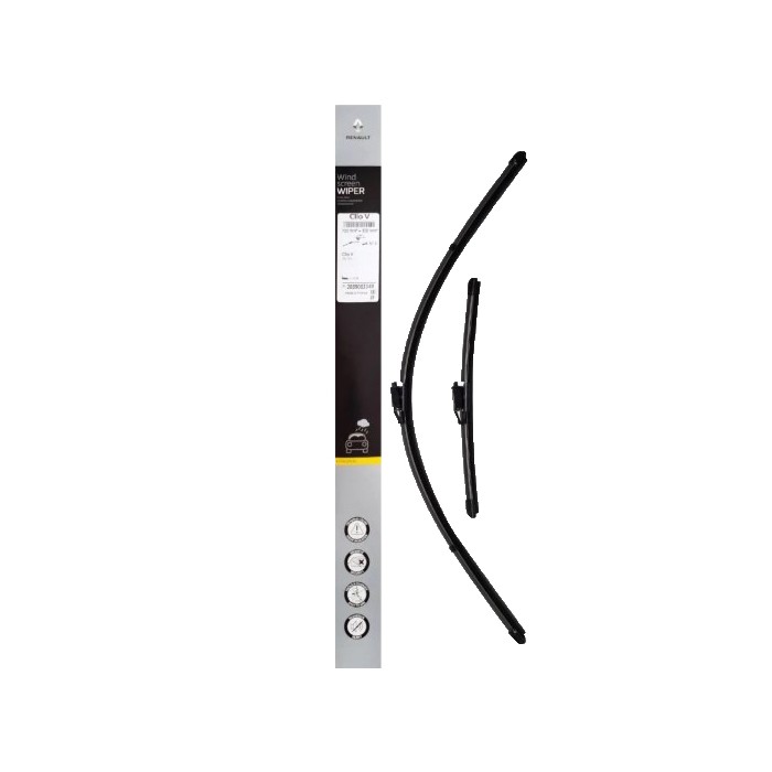 2 Balais d'Essuie Glace 700mm+300mm Pour Renault Clio V Mitsubishi