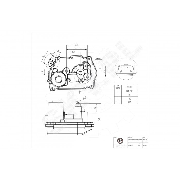Actuateur de Turbo Wastegate Pour VW Phaeton Touareg Audi A4 A6 A8 Q7