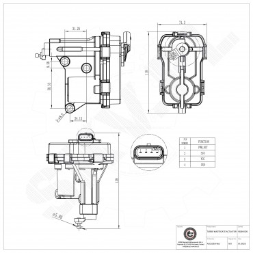 Actuateur de Turbo Wastegate Pour BMW Série 5 F07 F10 F11 54409880001