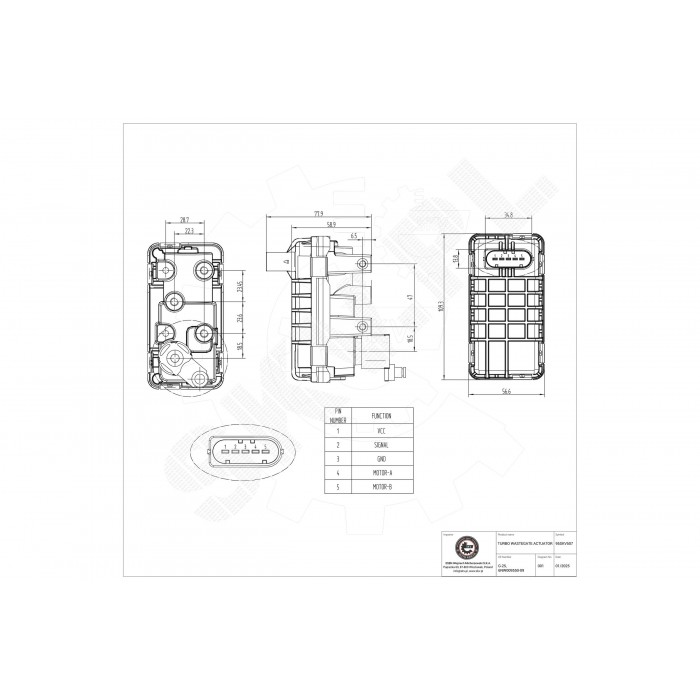Actuateur de Turbo Wastegate Pour Jaguar XF XJ Land Rover Discovery IV