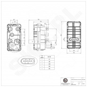 Actuateur de Turbo Wastegate Pour Nissan Murano II 144113XN1A 144113XN2A