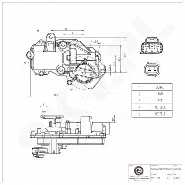 Actuateur de Turbo Wastegate Pour Toyota Hilux VIII 1720111070