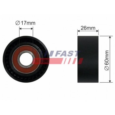 Galet Tendeur Courroie d'Accessoire Pour Peugeot 206 Fiat Suzuki Citroën 575130