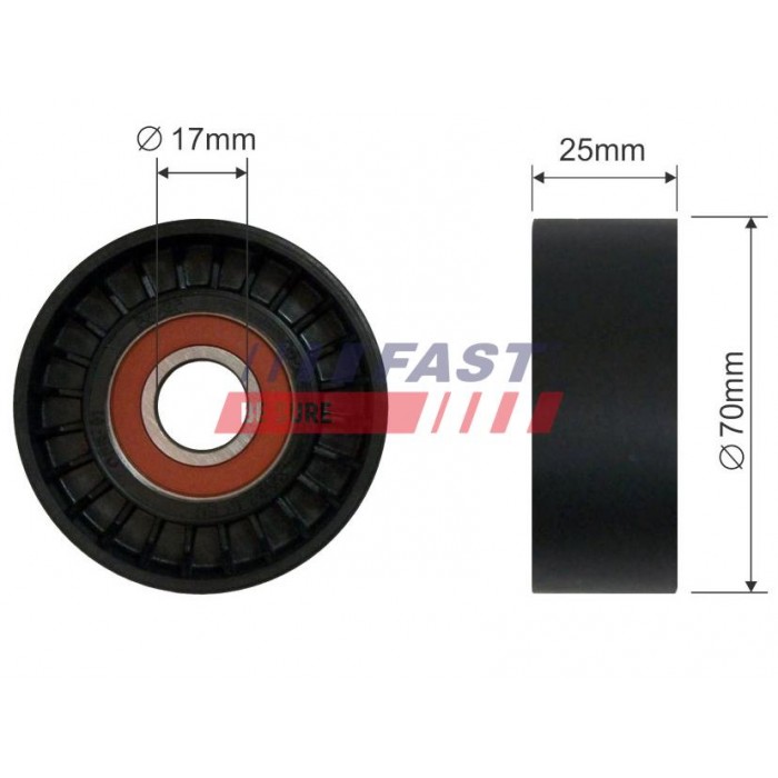 Galet Tendeur Courroie d'Accessoire Pour Peugeot Fiat Citroën Iveco 1611423880