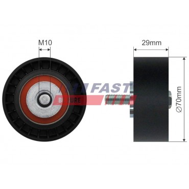 Galet enrouleur de Courroie d'Accessoire Pour Fiat Ducato Iveco Daily III IV V