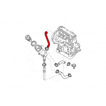 Tuyau d'Huile Pour Peugeot Fiat Citroën 118086 9611131880 119249 180086