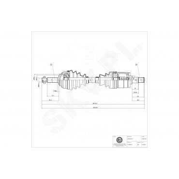 Cardan Arbre de Transmission Avant Gauche Pour VW Caddy II Skoda Favorit
