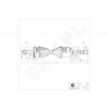 Cardan Arbre de Transmission Avant Droit Pour Land Rover 5H227A684AA LR047292