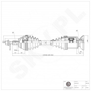 Cardan Arbre de Transmission Avant Droit Pour VW Passat Tiguan Audi A3 Q3 TT