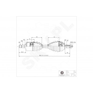 Cardan Arbre de Transmission Avant Gauche Pour Volvo C30 C70 II S40 V50 36000441