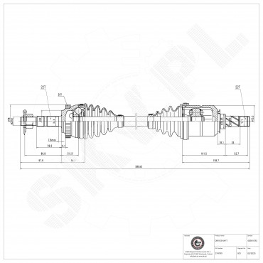 Cardan Arbre de Transmission Avant Gauche Pour Opel Combo Corsa C Meriva A Tigra