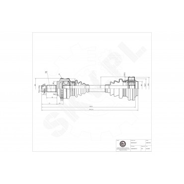 Cardan Arbre de Transmission Arrière Gauche Pour BMW Série 3 E46 33207839465