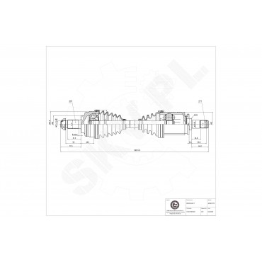 Cardan Arbre de Transmission Avant Gauche Pour BMW X5 E53 31607505003