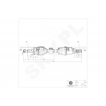 Cardan Arbre de Transmission Avant Droit Pour Mitsubishi Colt CZC Décapotable