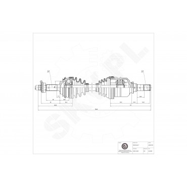 Cardan Arbre de Transmission Avant Gauche Pour Toyota Corolla 2650112001