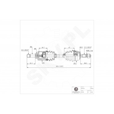 Cardan Arbre de Transmission Avant Gauche Pour Peugeot 106 Citroën AX Saxo