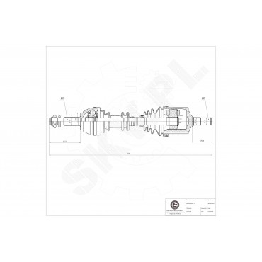 Cardan Arbre de Transmission Avant Gauche Pour Peugeot Fiat Citroën 327285