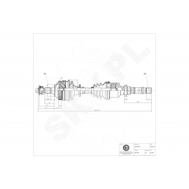 Cardan Arbre de Transmission Avant Droit Pour Peugeot Partner Citroën Berlingo