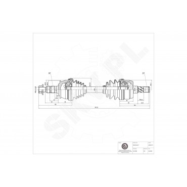 Cardan Arbre de Transmission Avant Gauche Pour Opel Astra J Vauxhall Astra VI