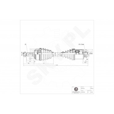 Cardan Arbre de Transmission Avant Droit Pour Honda CR-V II 44305SCAG00